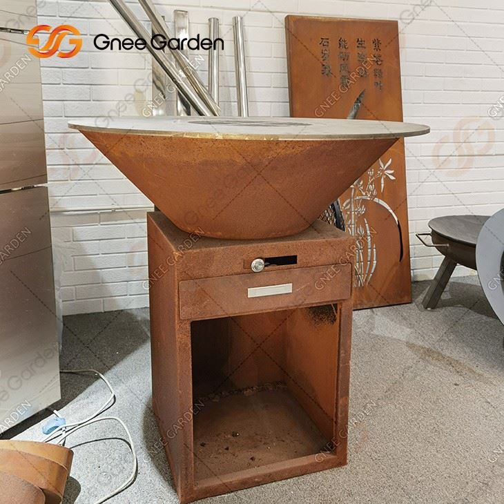 Corten Fire Pit Bbq Bbq Corten Fire Pit Corten Steel Fire Pit Bbq Grill