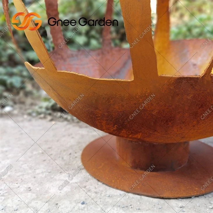 Factory Direct Outdoor Garden Fireball Fire Pit Support Customization