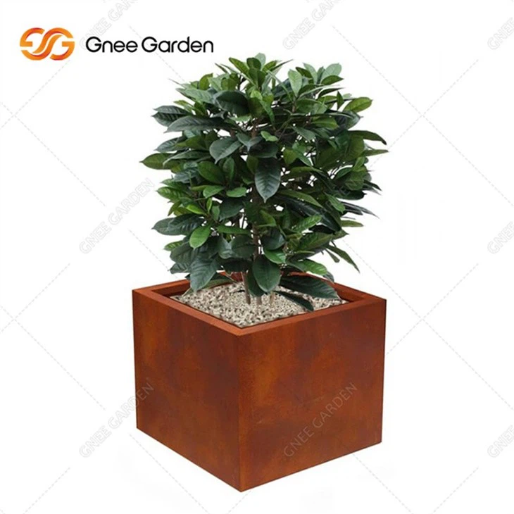 High Quality Rusty Corten Steel Flowerpots