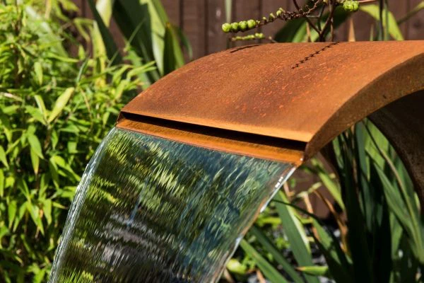 Landscape Sculpture Corten Steel Modern Water Feature
