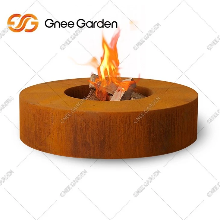 Rusty Corten Steel Firepit Manufacture Custom Outdoor Heater Fire Pit
