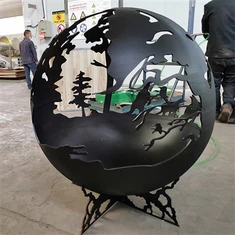 Ватрена кугла Цортен Стеел Фире Балл Цортен Стеел Гарден Фире Пит Балл