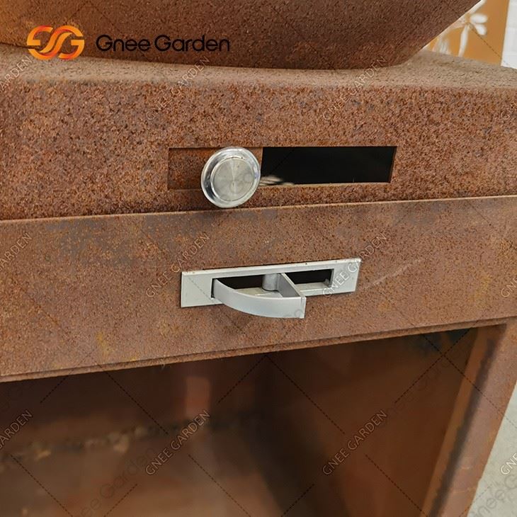 Top Sale Corten Steel Bbq Grill Wood Fired Barbecue Corten Steel Outdoor Corten Steel Rust Bbq