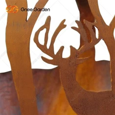 Функционална Цортен Челична пожарна сфера за спољне просторе